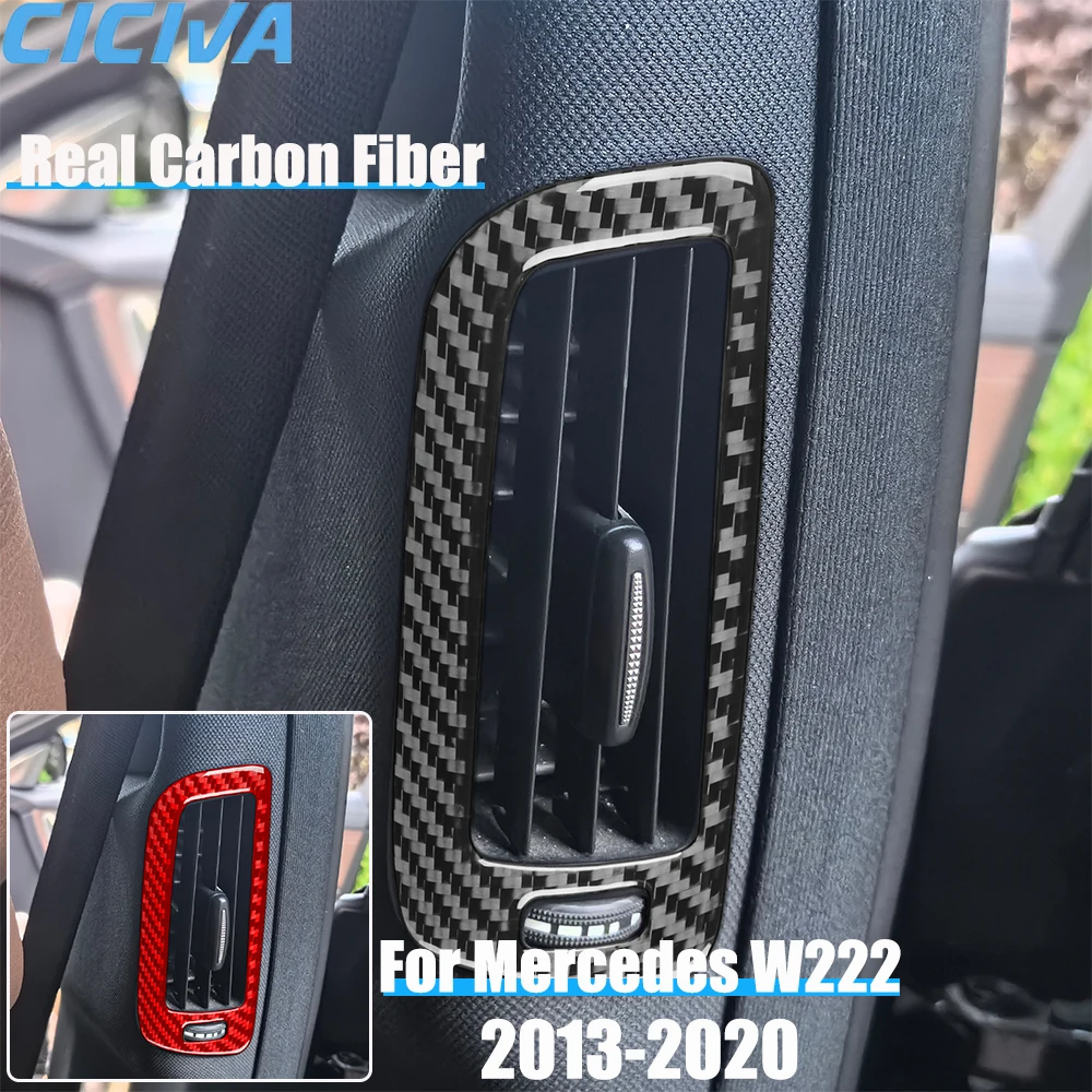 

Real Carbon Fiber Car Accessories B-pillar Air Vent Cover Sticker For Mercedes Benz W222 S-Class/Maybach 13 14 15 16 17 18 19 20