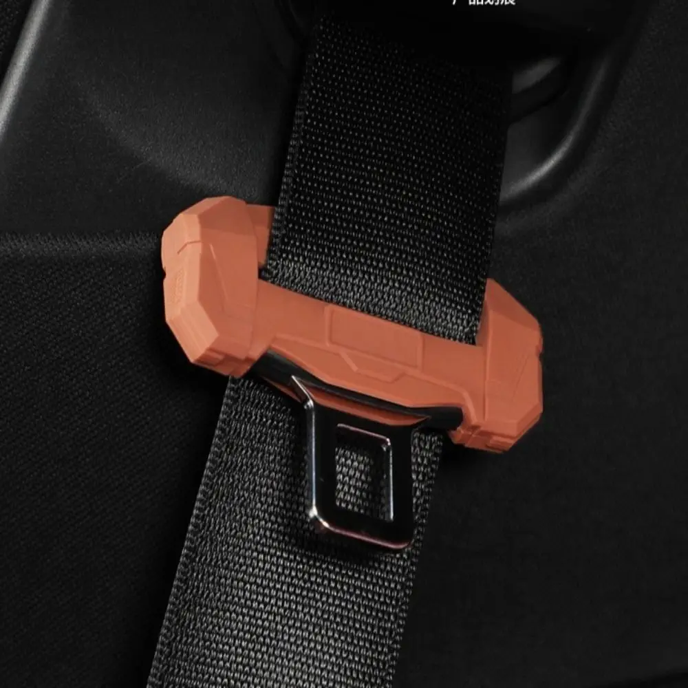 2 pcs Anti Scratch Belt Buckle Covers Silicone Case Snap Protector Seat Belt Clip 2 pcs Anti Abnormal Noise Protective Cover