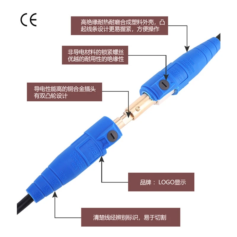 1PCS 150A Rhino plug socket single core high current cable connector stage lighting through box generator