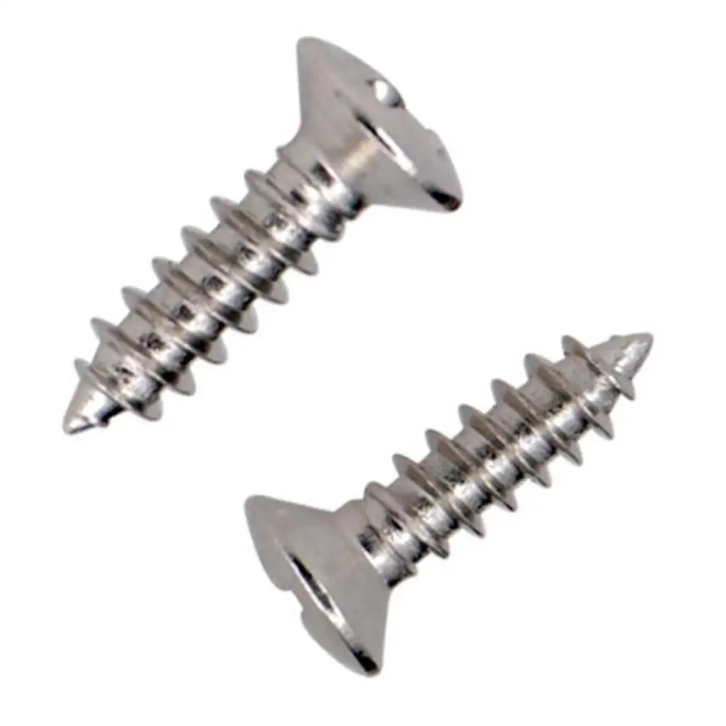 Electric Guitar Parts Pickguard Screws 12mm Iron Silver 50 Pieces Guitar Mounting for Bass Builds and Luthier Tools