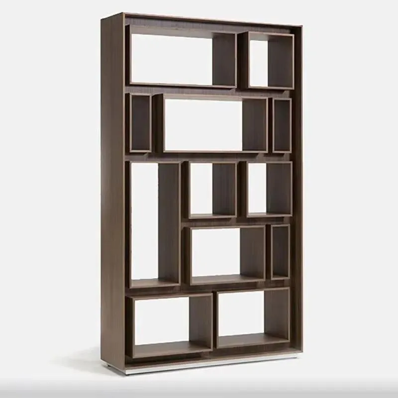 High End American Solid Wood Storage Bookcase Customizable Living Room Furniture for Villa Club Hotel Foreign Trade Export