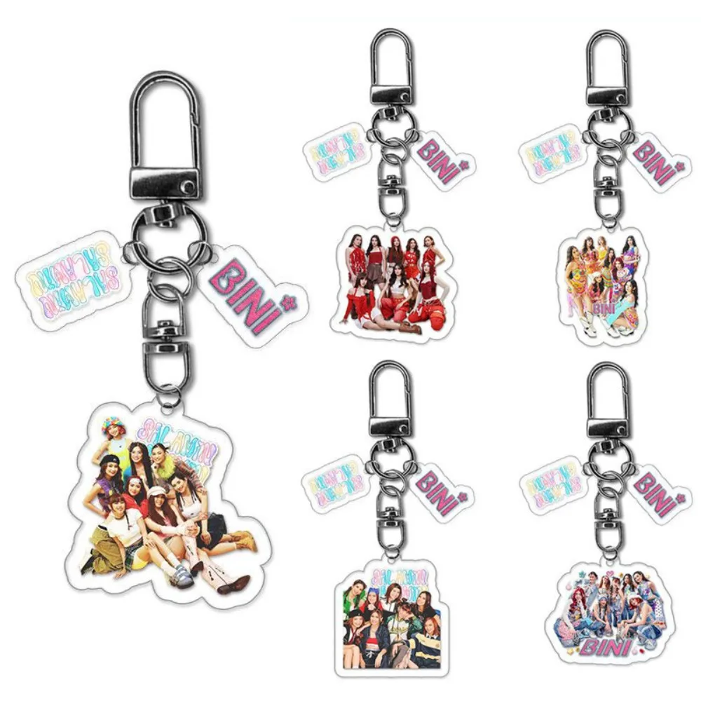 أزياء فتاة مجموعة المعبود سلسلة مفاتيح مصنوعة من الأكريليك ثلاث قطع مجموعة حقيبة الظهر معلقة قلادة كيرينغ على ظهره هدية مزخرفة #1