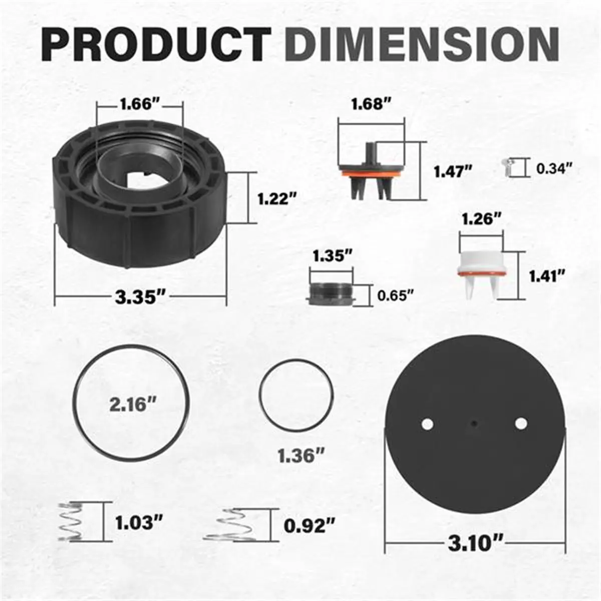 2026 New Replacement for 0887718 Backflow Convert Kit for 1