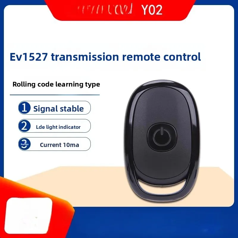 2PCS/LOT Y02 Rolling Shutter Door Garage Wireless Transmitter Remote Control EV1527 Fixed Code 100m 433MHz