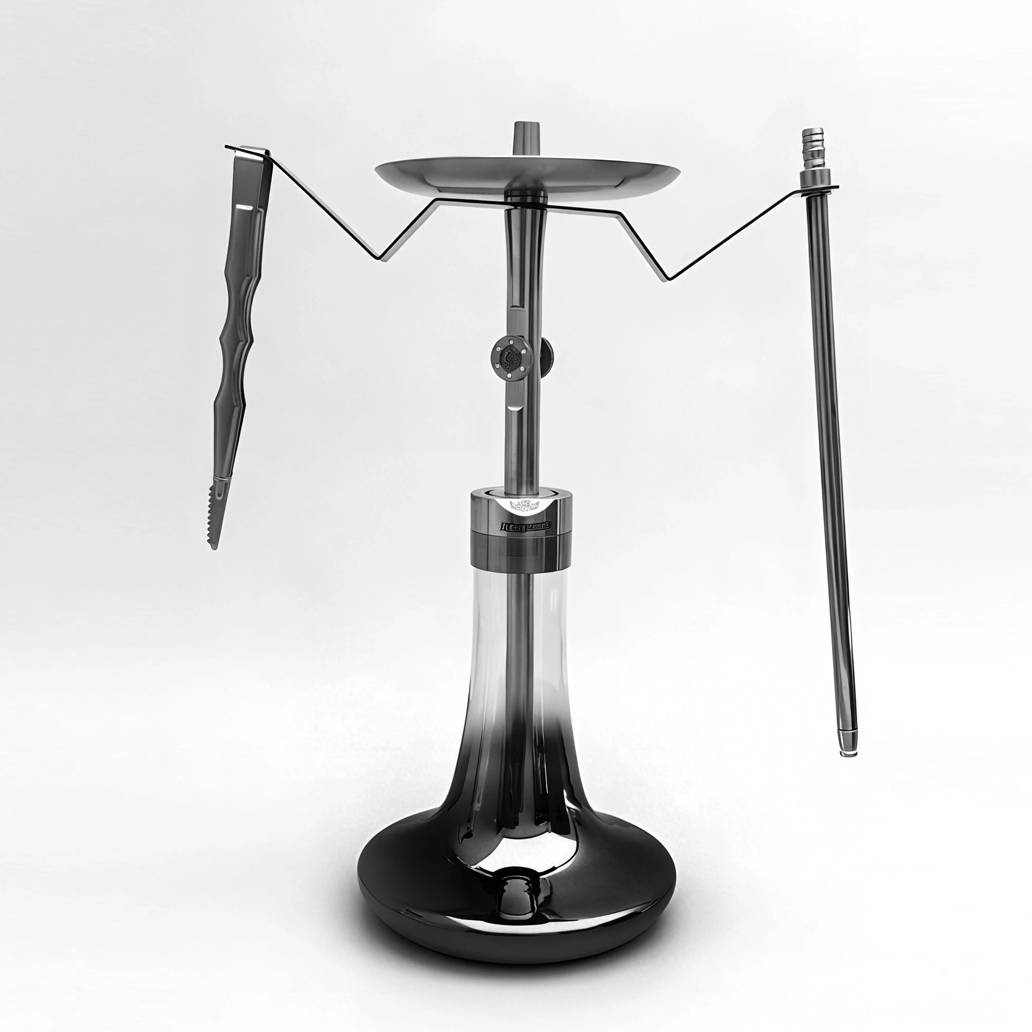 

Кальянный набор Mr.EDS E38 Kompresor из нержавеющей стали 304 со стеклянной колбой, однотрубный