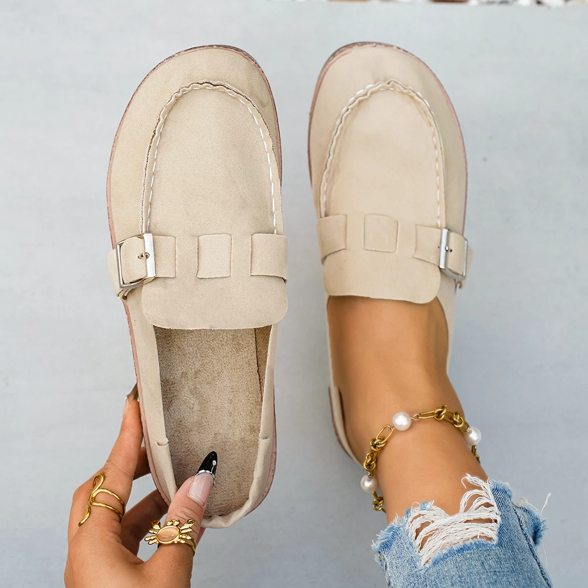 2025 Women Retro Shoes Slip on Mules Comfort Flats New Casual Loafers Plus Size Men Summer Flat Clogs Shoes Zapatos De Mujer