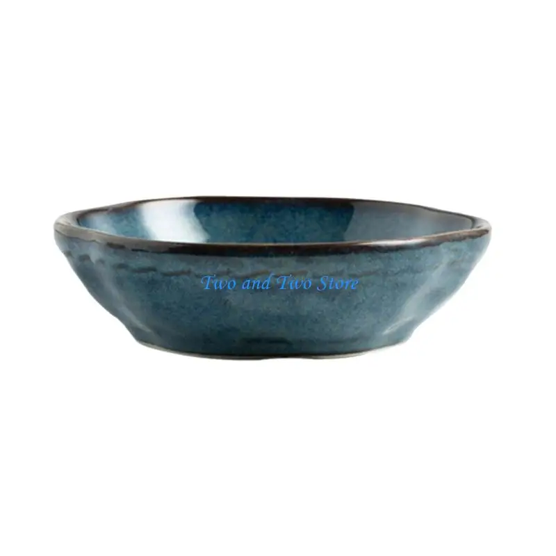 

HX6F Unique Glazed Ceramic Jewelry Tray for Ring Earring Storage Accessory Organiser Bowl Decorative Plate