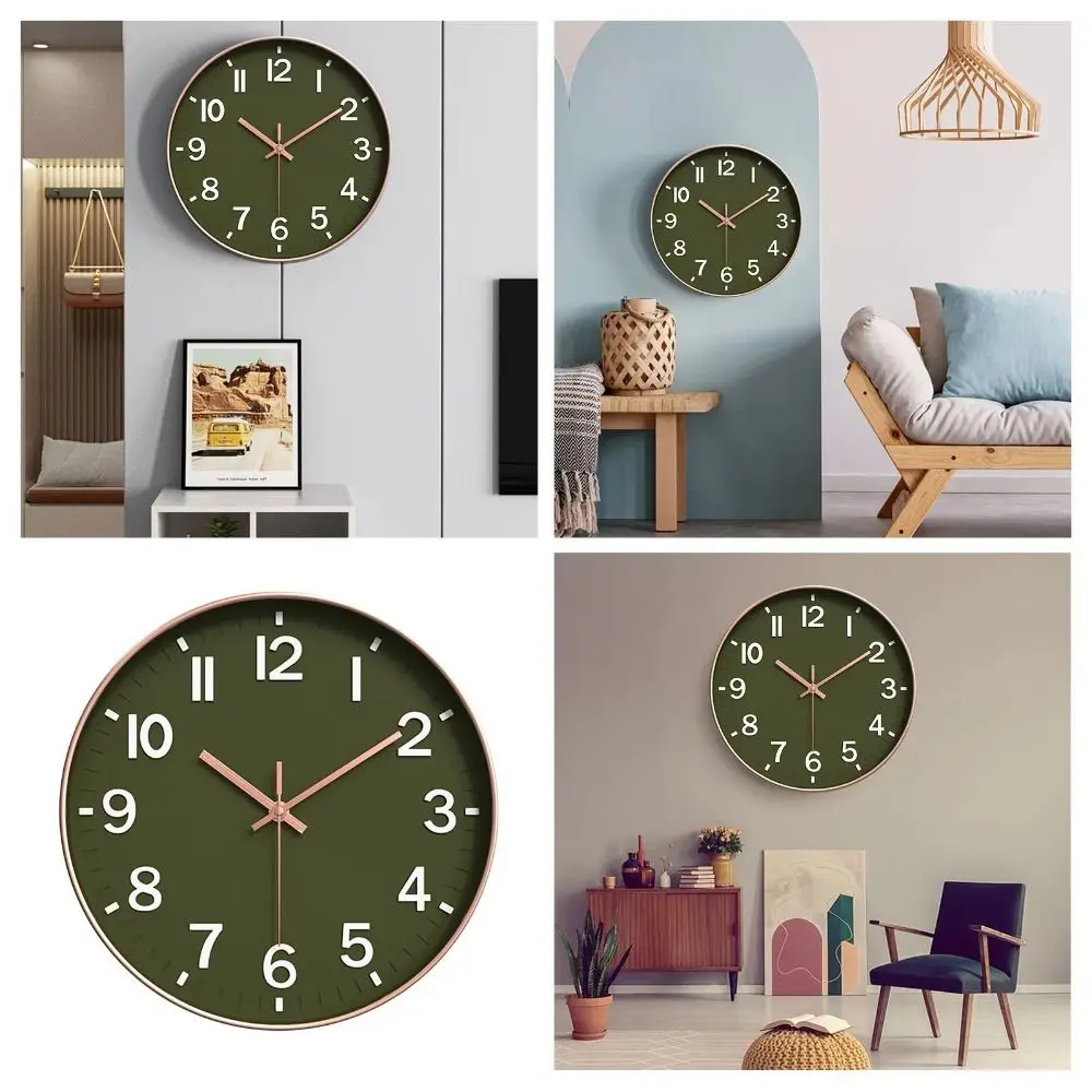 Home Decoration Silent Quartz Wall Clock Plastic Time Accuracy Wall Clock Decorative Ornaments Fashion Digital Clock Shops