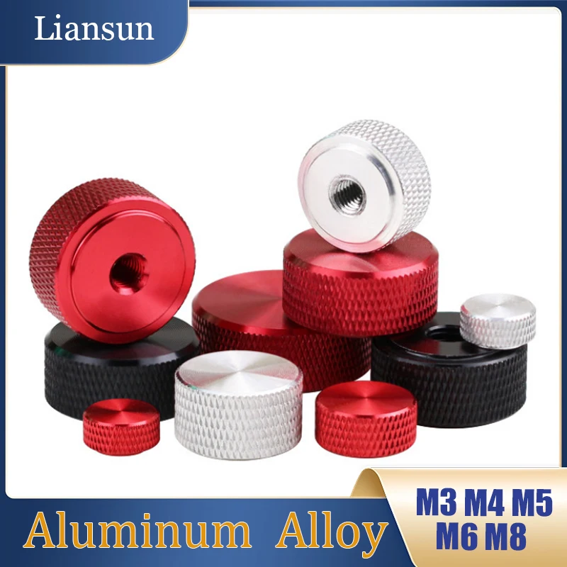 10-100Pcs Aluminum Alloy Through Hole CD Thread Manual Nut M3 M4 M5 M6 M8 Nut Used To Lock The Body And Tighten The Nut Manually