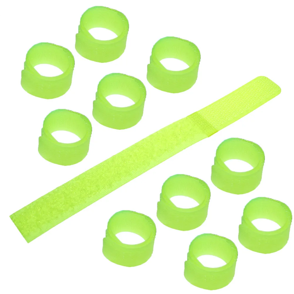 100Pcs Nylon Cable Straps Fluorescent Organizer for Travel Work Earphone USB Charging Cord Wrapper Cable Management
