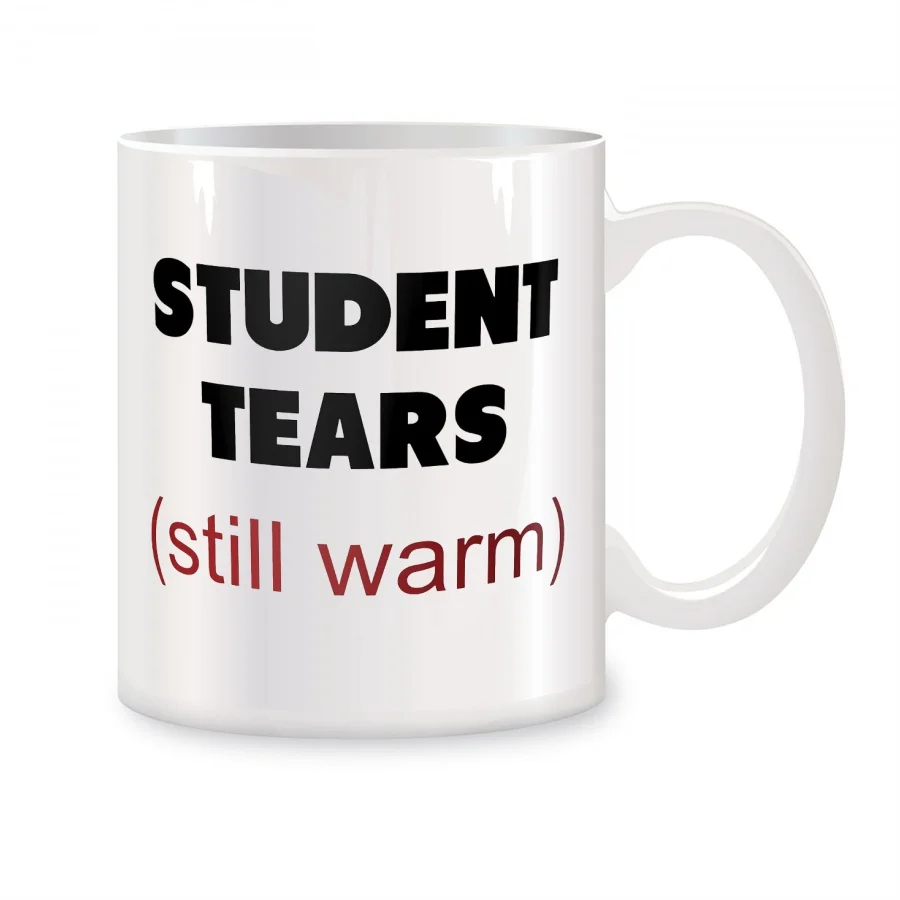 Student Tears Still Warm Mugs For Teacher Birthday Novelty Coffee Ceramic Tea Cups White 11 oz