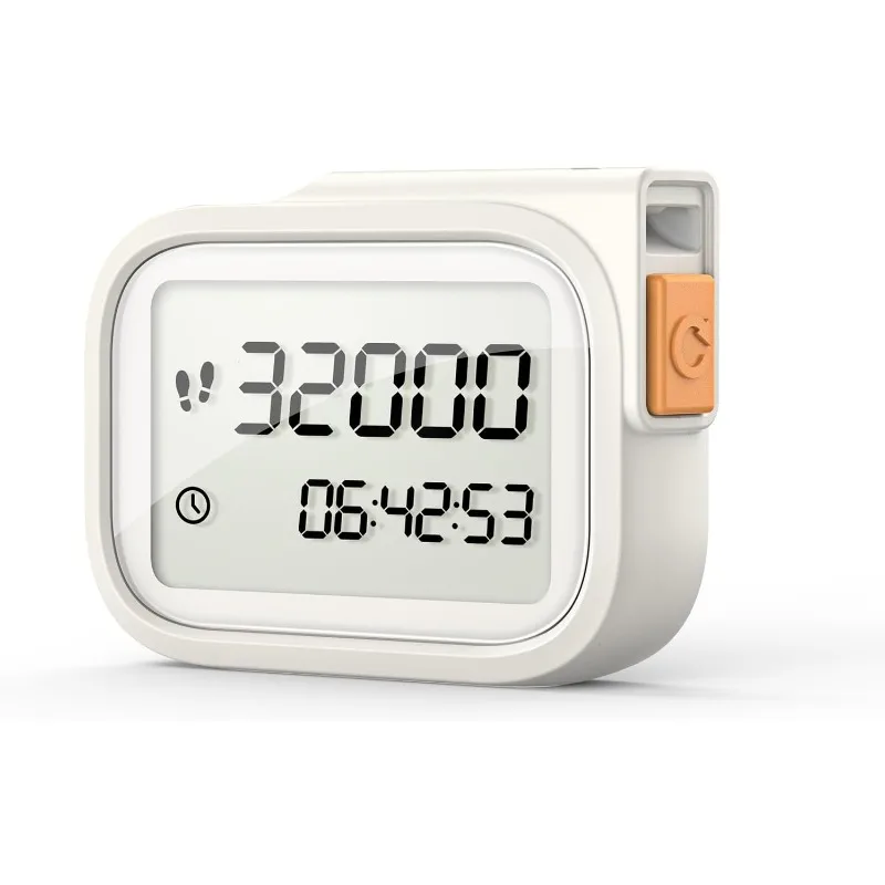3D Pedometer for Walking Accurate Digital Step Counter with Removable Lanyard Fitness Tracker for Daily Step Sport Time Data