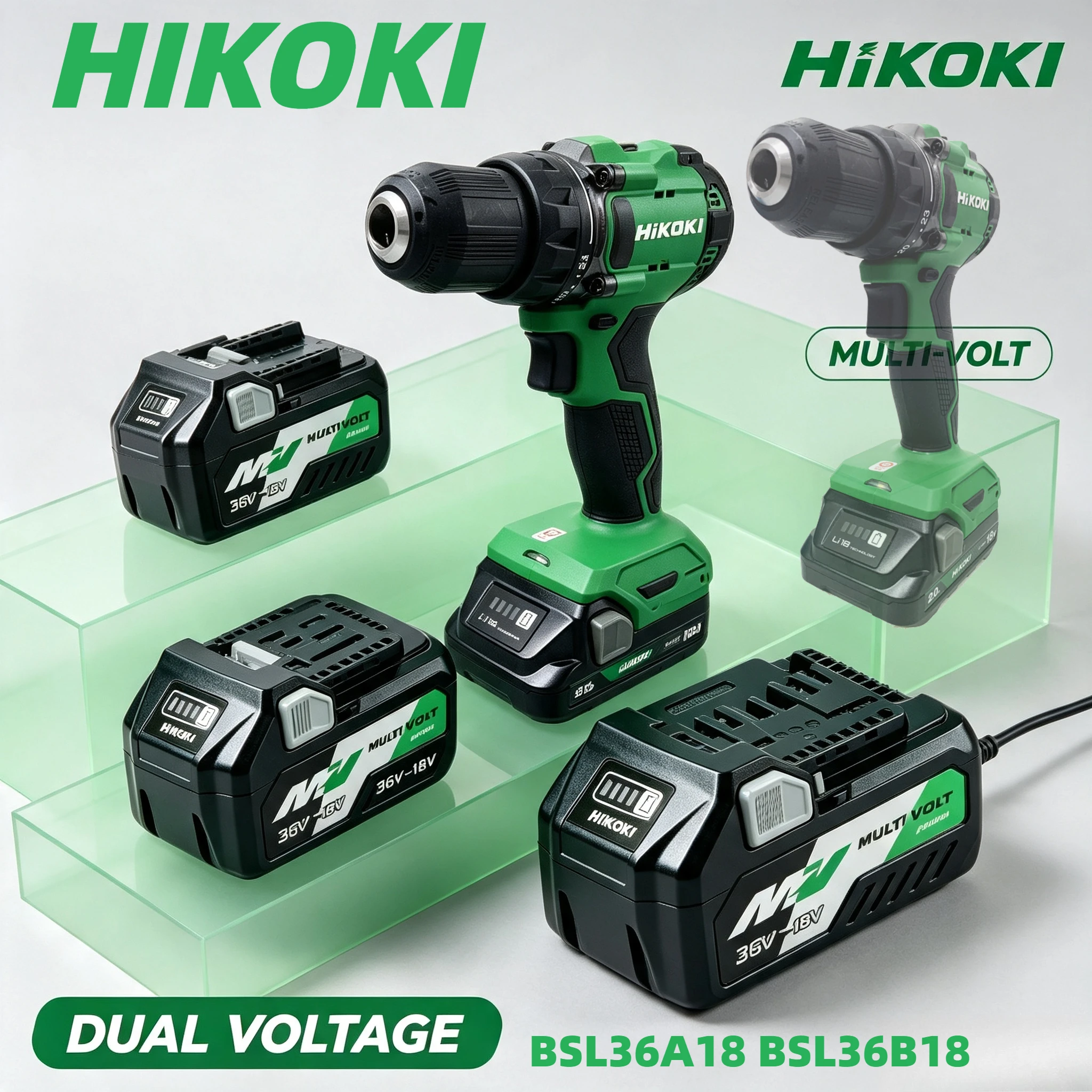 HiKOKI BSL36A18 18V/36V Power Battery, Easy switching among different power tools, fulfills diverse repair and assembly demands