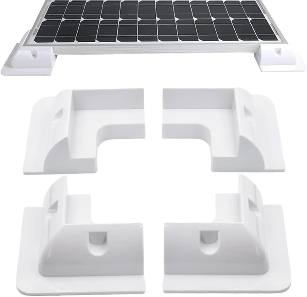 

Solar Panel Mounting Bracket, Sides Junction Box for Roof of Motorhome RV Caravan Camper Deck of Yacht Waterproof Solar Support