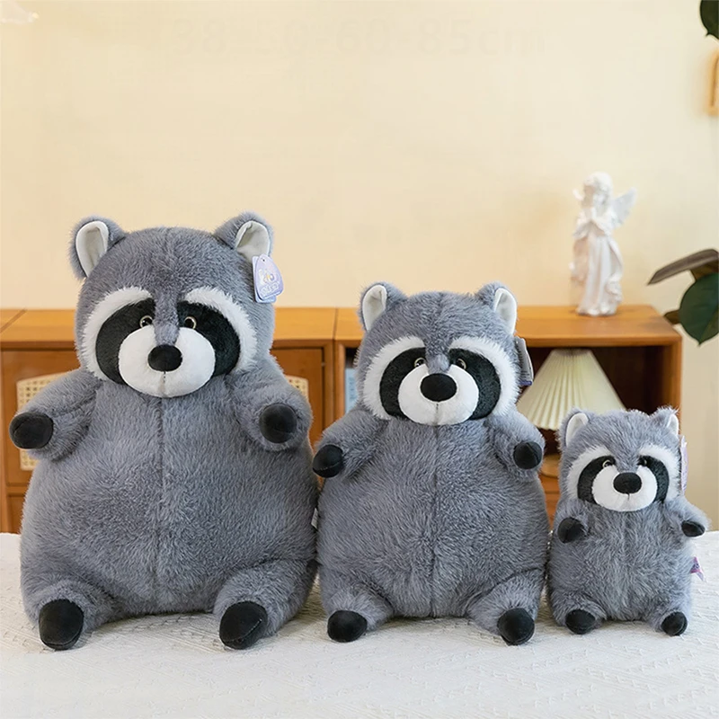 

Cute Kawaii Raccoon Plush Toy Soft Stuffed Animal Pillow for Kids Birthday Gift Adorable Cuddly Doll for Boy and Girl