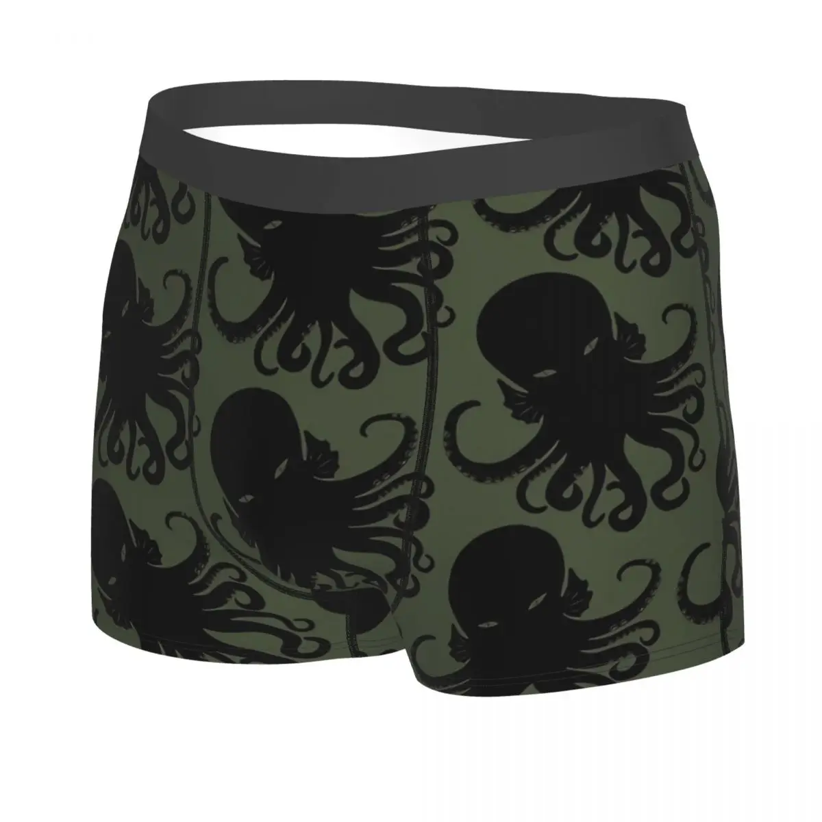 Dark Green Men Boxer Briefs Underwear Cthulhu Mythos Highly Breathable Top Quality Sexy Shorts Gift Idea