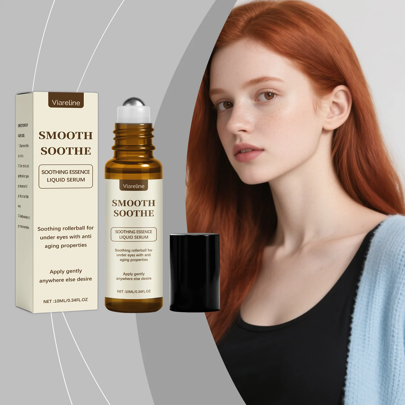 Anti-Wrinkle Eye Serum Ball Remove Dark Circles Eye Bags Puffiness Repair Lift Firm Moisturize Nourish Massage Eyes Care Roll-On