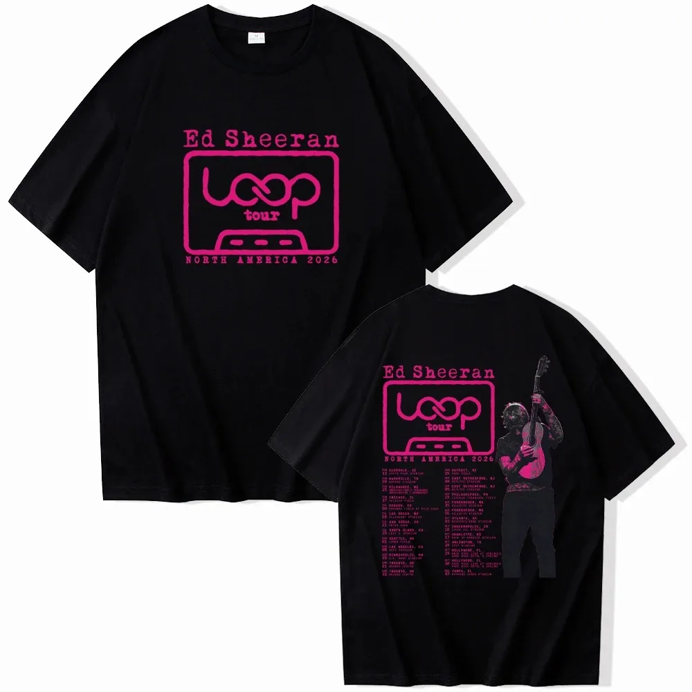 2026 Ed Sheeran Loop World Tour Merch T-shirt Men Women Oversized