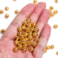 100pcs/bag 6mm/8mm/10mm Gold/Silver Color Round Metal Ball Spacer Beads For Bracelet Jewelry Making DIY Findings Accessories