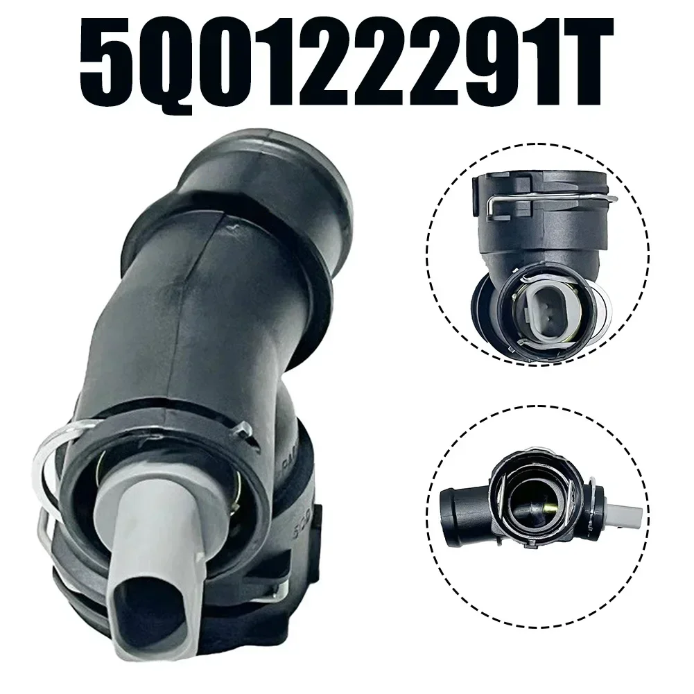 

For Passat 3G Coolant Flange 5Q0122291T Car Repair Vehicle Maintenance Anti-corrosion Black Color Non-deformation
