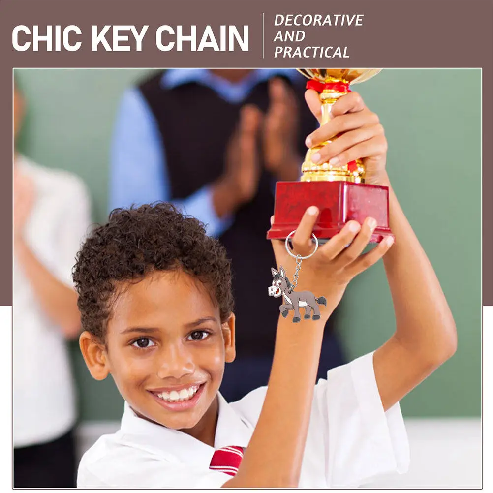 

Набор из 8 подвесок-брелоков в виде осликов из ПВХ, милые мультяшные ослики, подвесные украшения для сумок, для рукоделия, подарки на день рождения