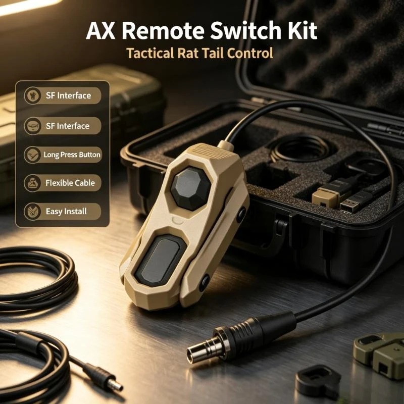 20Mm Picatinny Rail Accessory Remote Controller Supports Ogl Peq-15 M300 M600 With Standard 2.5Mm Sf Connector