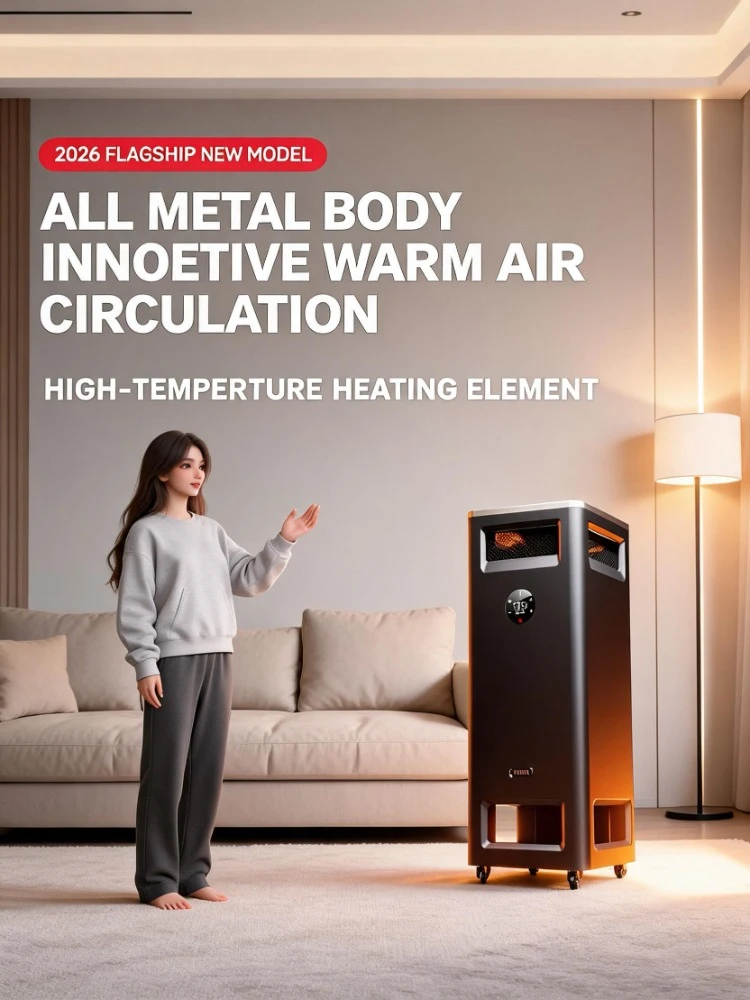 Whole Room Electric Space Heater Energy Saving Home Warmer Fast Heating Safety Protection for Large Indoor Household Space