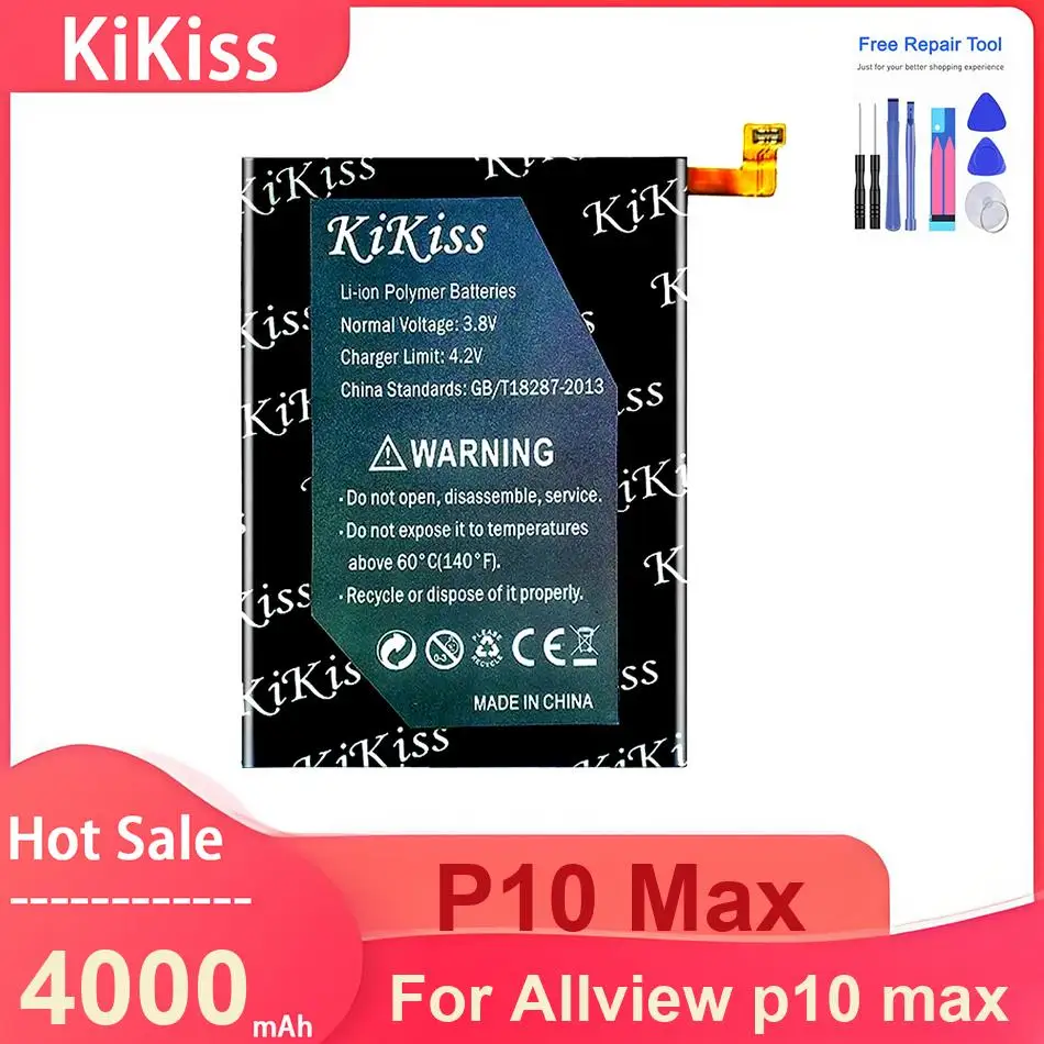 

Аккумулятор для мобильного телефона KiKiss для Allview p10 max, P10 Max, 4000 мАч