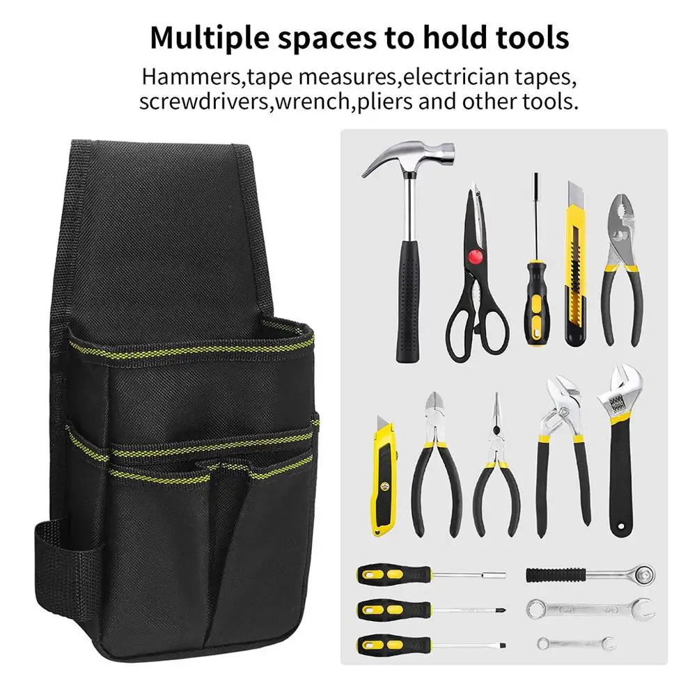 Pocket Tool Pouch With Belt Clip, Electrician Tool Pouch, Tool Belts For Men, Utility Pouch with Adjustable Belt