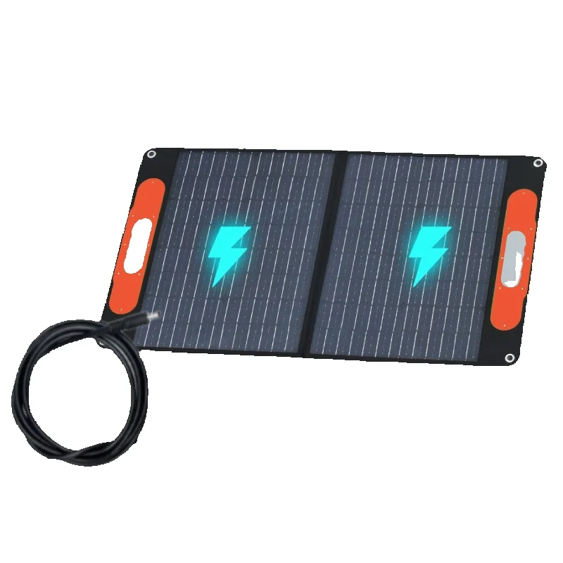 100W Tragbares Faltbares Solarpanel-Set 12V Mono Solar-Ladegerät Wetterfest für Wohnmobil Yacht Wandern Outdoor