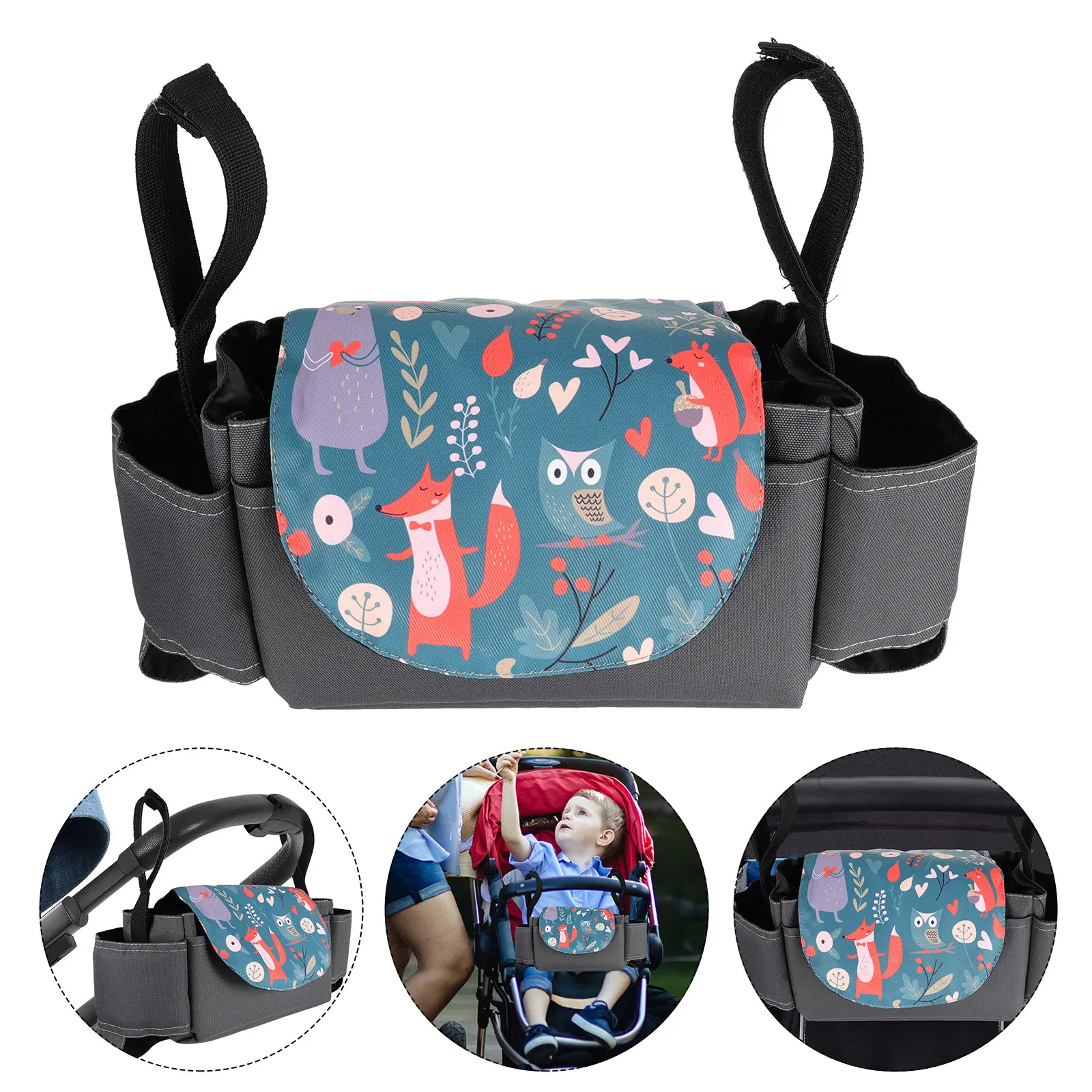 

Органайзер для детской коляски: сумка для хранения подгузников, влажных и сухих бутылочек, стаканов, подвесной чехол для коляски, аксессуар для детской коляски