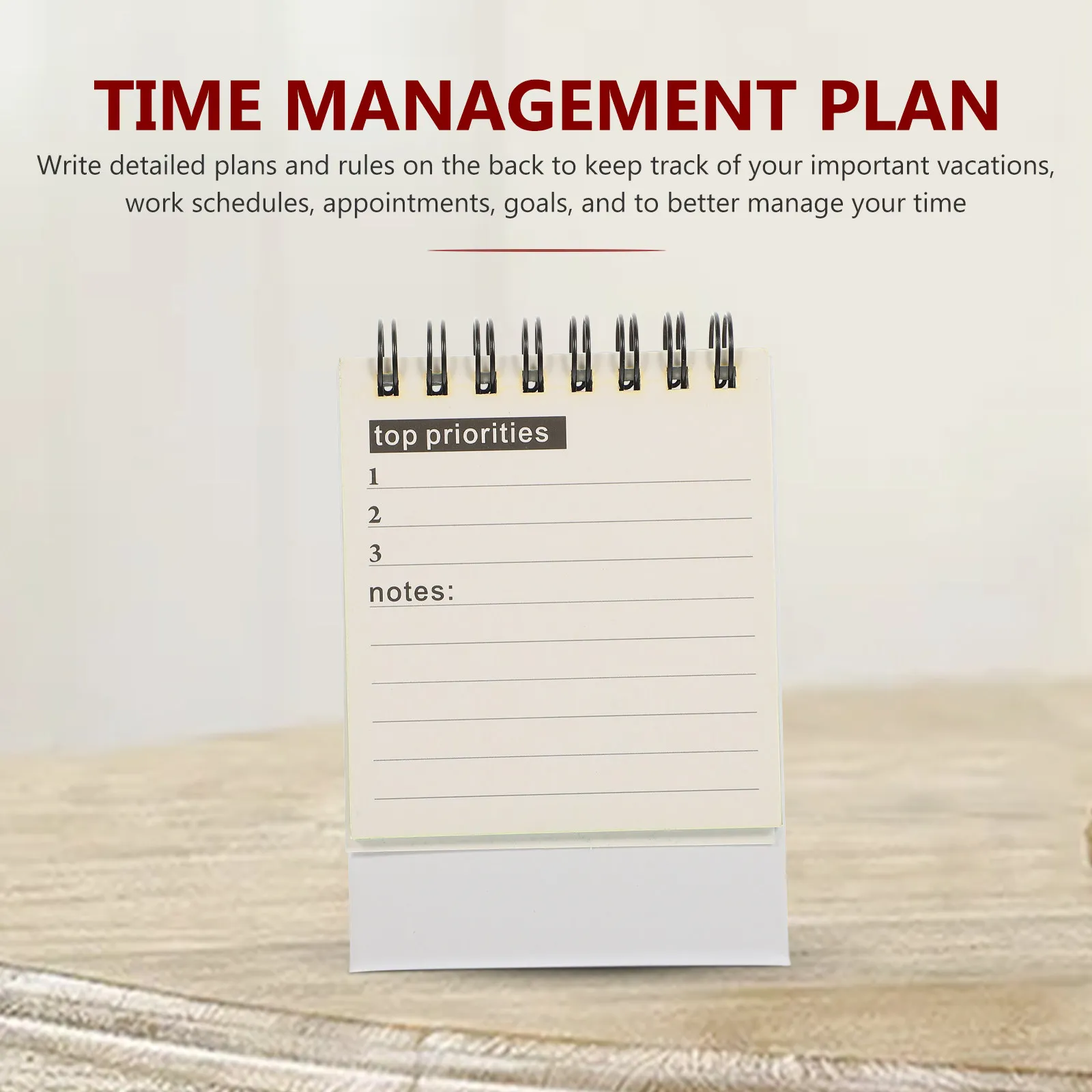 

Mini Desk Calendar 2023 English Design Compact Small Tabletop Calendar Smooth Strong Paper Material Desktop Decoration Time