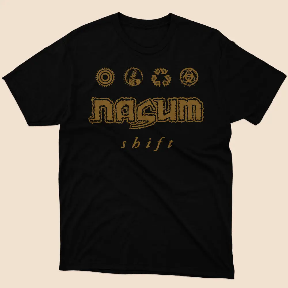 Limited Nasum Shift T-Shirt Black Size S to 5xl Cotton Tees Short Sleeve T Shirt O-Neck Clothing Summer