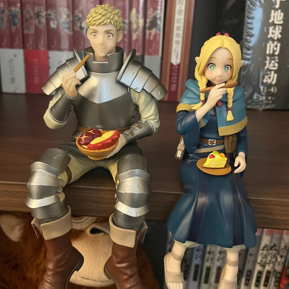 Heerlijk In De Dungeon Marcil Donato Anime Meisje Standbeeld Dungeon Food Leo Stouten Action Figure Model Zitten Pop Speelgoed Gift's