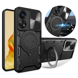 For Reno 8T 4G Case Magnetic Ring Holder Slide Camera Protect Armor Coque For OPPO Reno 8T Reno8 T Reno8T 4G CPH2481 Back Cover