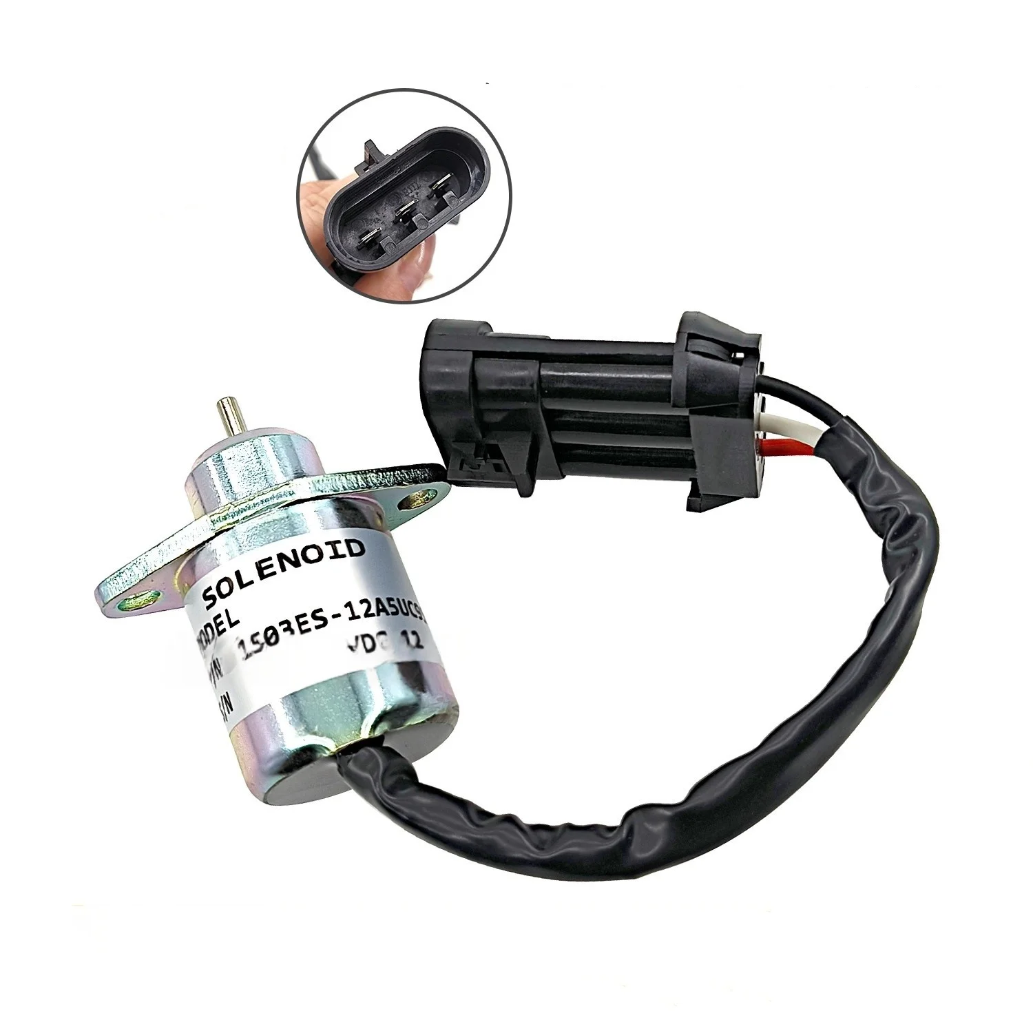 

The 1503ES-12A5UC9S flameout switch/Flameout solenoid valve is suitable for S550 Kubota engine excavator parts