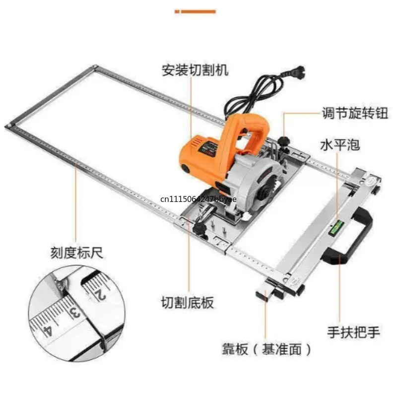 For Edge Guide Positioning Cutting Board for Electric Circular Saw Trimmer Woodworking Router Circle Groove Milling Tool