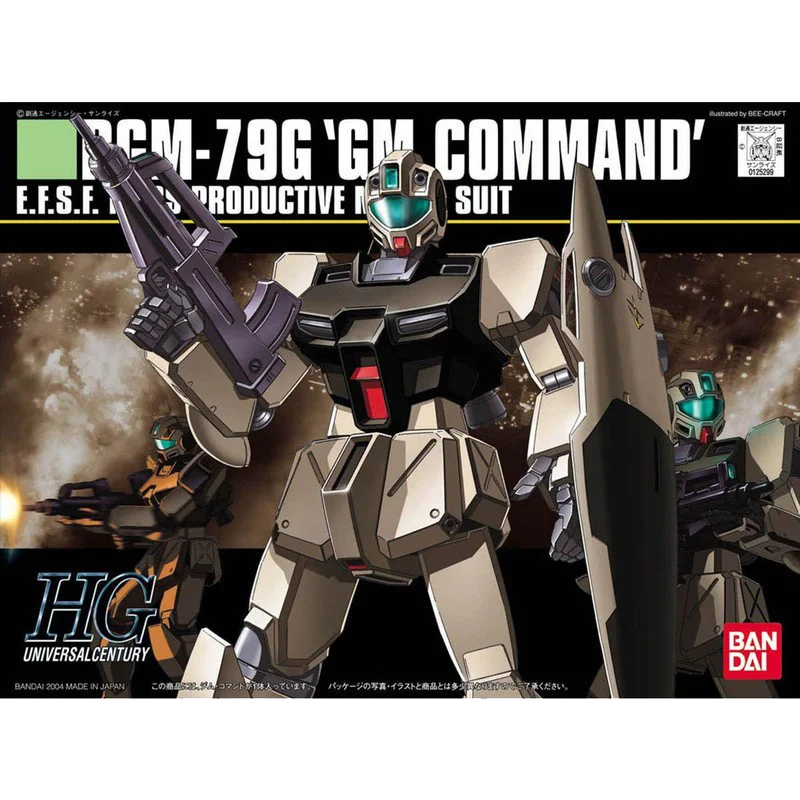 [In Stock] Bandai HGUC 046  GM COMMAND GUNDAM Action Assembly Model image 2