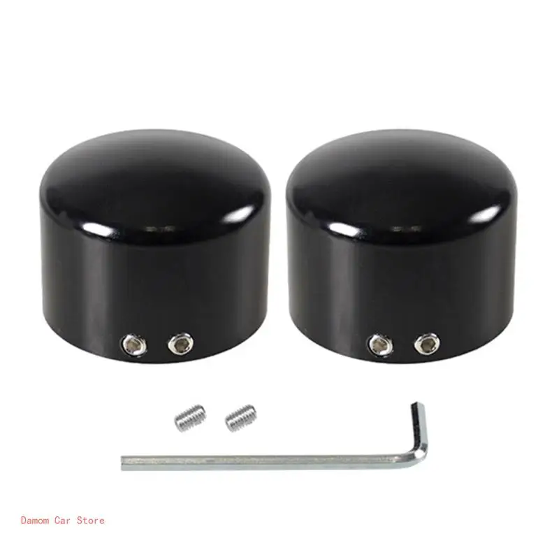 2x Motorcycle Front Nut Covers Caps for Sportster Touring