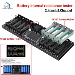 8CH 18650 Lithium Battery Capacity Tester MAh Capacity Division Internal Resistance Measuring Module 18650 Battery Tester