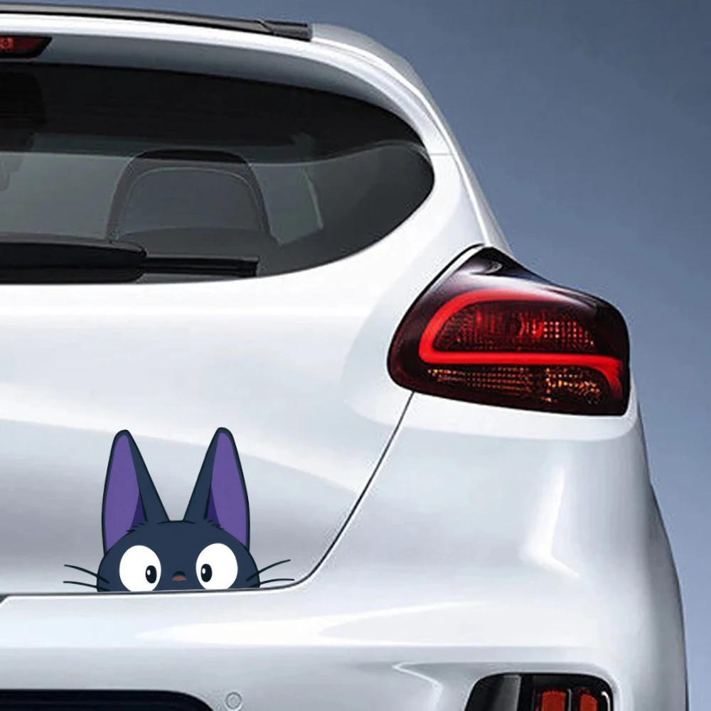 Cute Cat Peeker Car Sticker Decal Animal for JDM Offroad Truck Bumper Hood Bonnet Door Auto Vehicle Decor