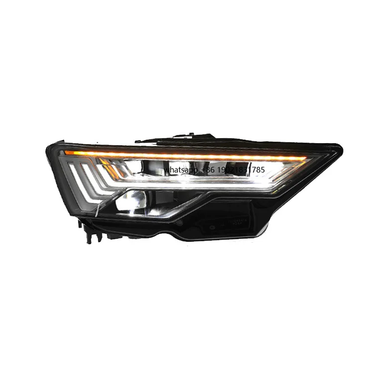 High Quality 12V New A6 C8 DRL Front Bumper LED Matrix Headlights with IP67 Waterproof & Plug-and-Play for  2019-2024