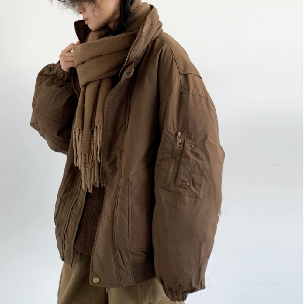 Winter Koreanische Dicke Warme Ente Unten Jacke Für Männer Frauen Streetwear Leichte Gepolsterte Jacken Mode Puffer Jacke Trend Mantel