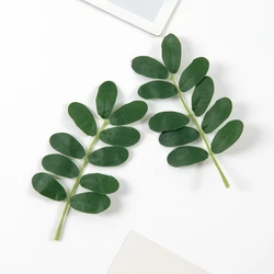 50Pcs Artificial Plants Green Foliage Hot sales For Wedding bridal bouquet garden Arch Christmas Wreaths wall Home Diy gift box