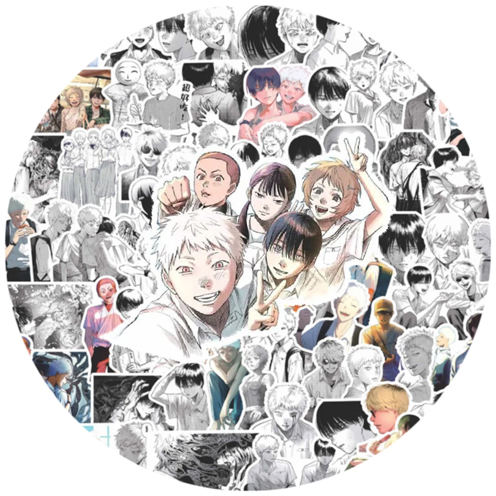 

10/30/88pcs The Summer Hikaru Died Anime Black White Stickers Cool Cartoon Decals DIY Luggage Motorcycle Manga Graffiti Sticker