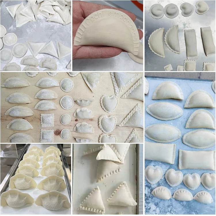 Automatic Dumpling Machine Manual Folding Large Pie Making Big Empanada  Forming Samosa Making Machine