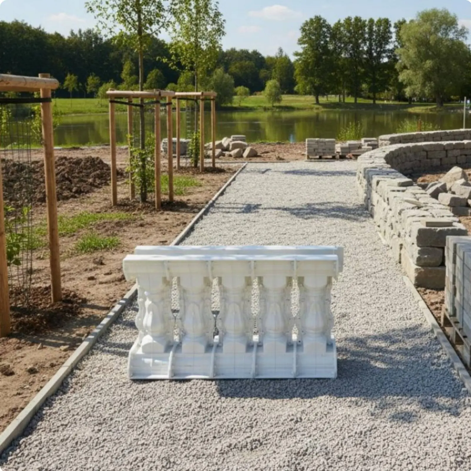 Roman Column Form Reusable Roman Column Plastic Mould Cement Balustrade Casting Form Sleek Surface Finish for Outdoor, Garden