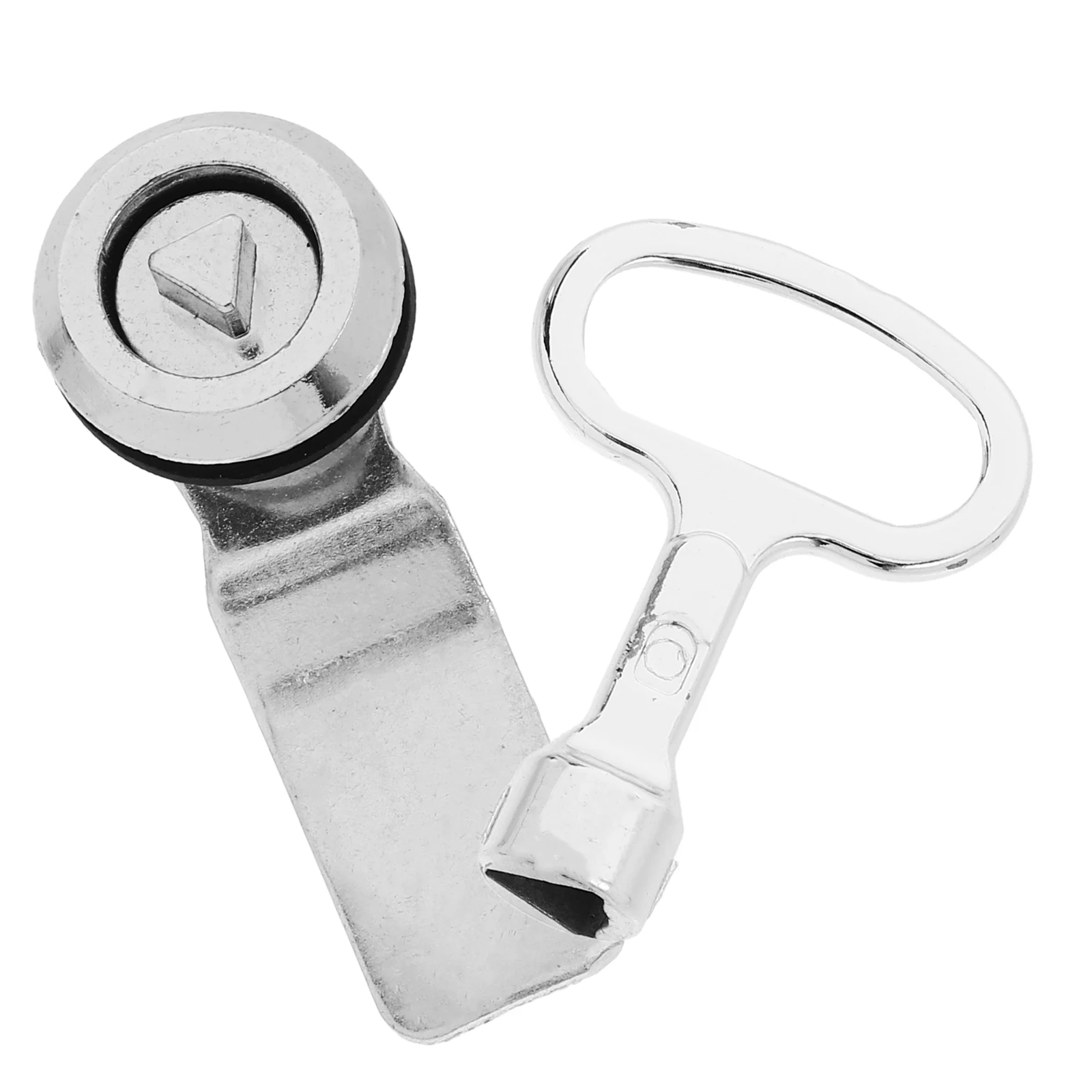 

Triangle Lock Stainless Steel Cabinet Door Trash Garbage Bin Waste Can Security Keys Versatile Outdoor Lasting Fits