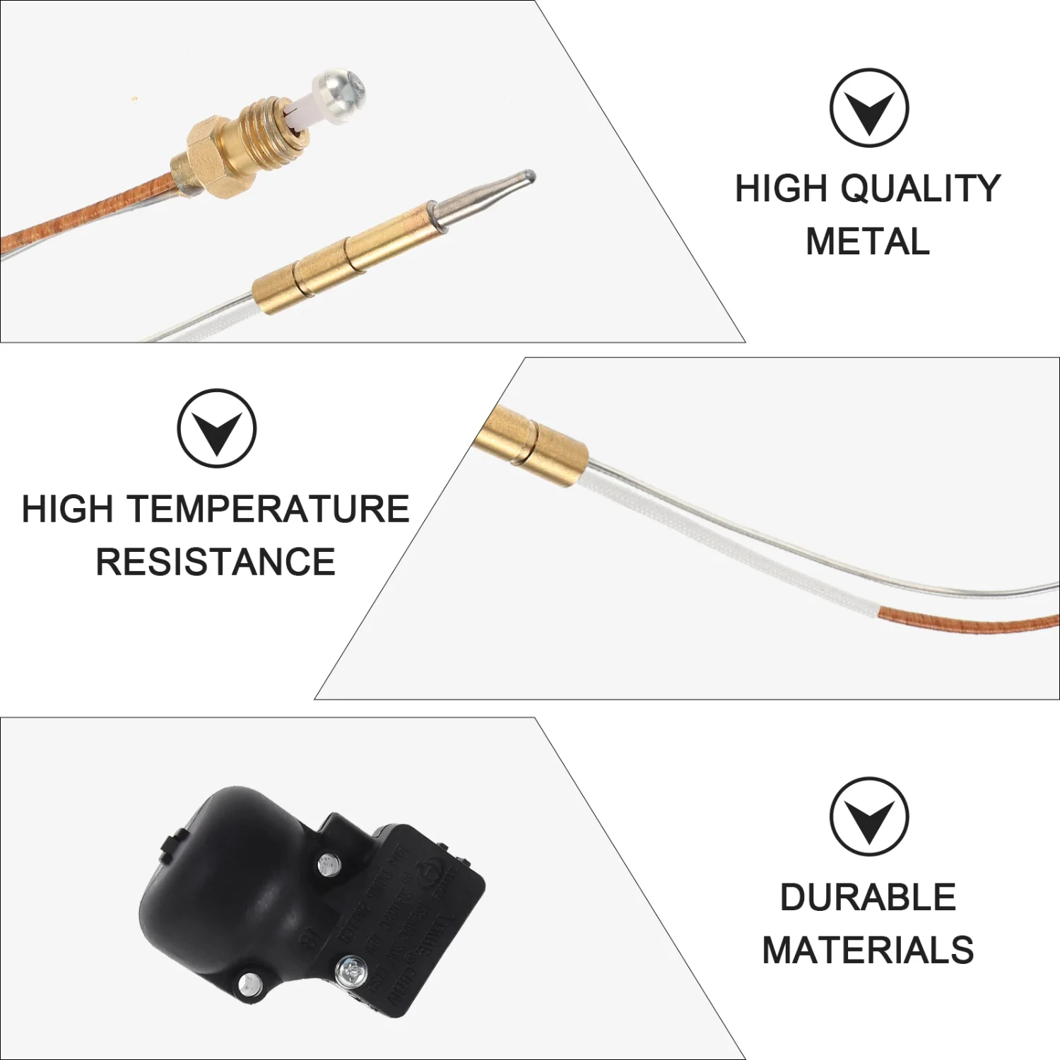 Protection Device Gas Heater Repair Part Tilt with Thermocouple Sensor Igniter Replacement Outdoor