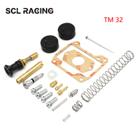 SCL Racing Motorcycle For Mikun TM32 Carburetor Repair Rebuild Kit Spring Float Gasket Jets Needle Starter TM32 Carb Repair kit